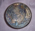 1921 Morgan Silver Dollar , Toning