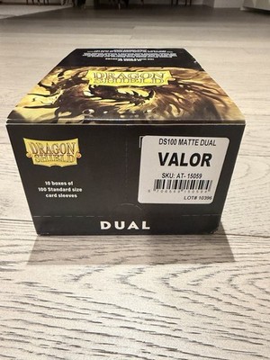Dragon Shield Dual Matte Valor Case Display Standard Size Sleeves - 10 Packs 