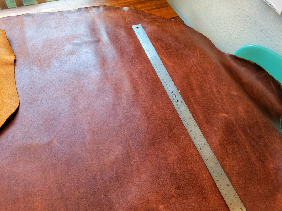 Lados de cuero dividido encerado 12-16 pies cuadrados Foto 4 de 4