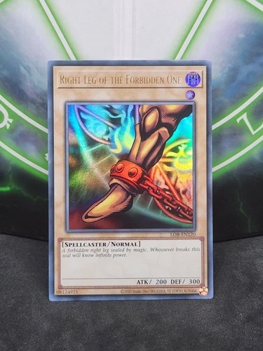 Yugioh Right Leg of the Forbidden One LOB-EN120 Ultra Rare 25th Anniversary NM