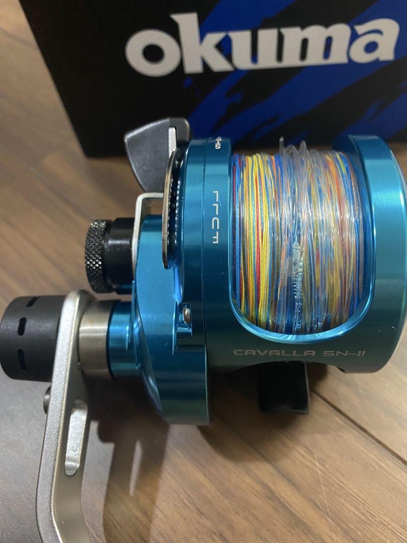 限定ブルー　Okuma CAVALLA SN-II リール Limited Blue Okuma Cavalla Sn-Ii Reel Fishing Gear Saltwater