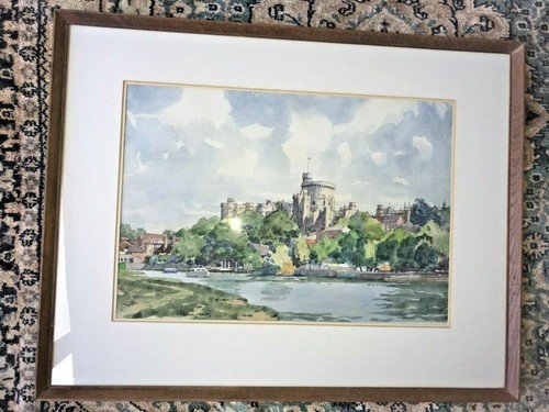 NORMAN THOMAS JANES RWS RE RSMA 1892-1980 watercolour painting Windsor Castle - 第 4/12 張圖片