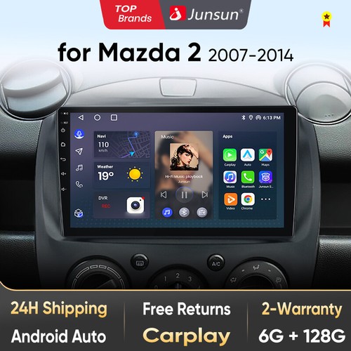 CarPlay Android 13 Car Stereo Radio GPS Navi WIFI 4G BT For Mazda 2 2007-2013 UK - Picture 18 of 18
