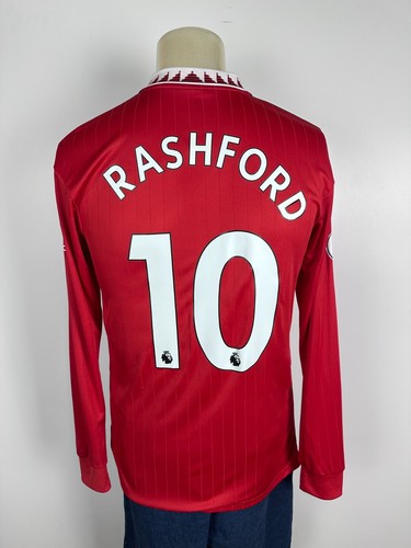 Manchester United 2022 2023 Home Long Sleeve Soccer jersey Shirt #10 Rashford S