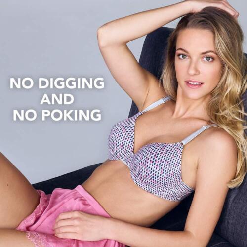 Reggiseno donna con ferretto imbottito leggermente foderato t-shirt 1593, mandorla tostata, 34DD - Foto 7 di 12