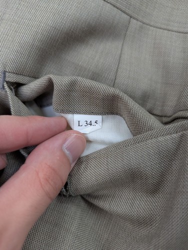 Jones New York Traje Para Hombres 40R 33x29 Lana Tostada 3 Piezas Chaqueta Chaleco Pantalones Calce Ajustado - Imagen 24 de 24