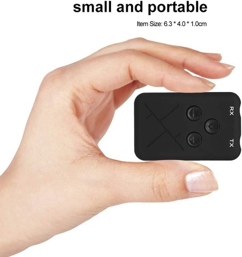 Trasmettitore ricevitore Bluetooth 2 in 1 stereo APTX wireless adattatore audio auto - Foto 3 di 12