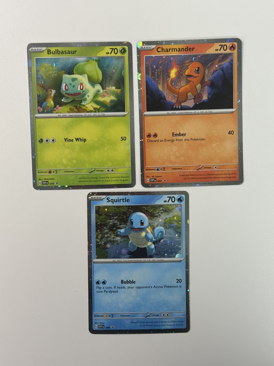伊四00  042 043 044 045 046 047 048 049 Pokemon TCG Bulbasaur Charmander Squirtle SVP 046 047 048