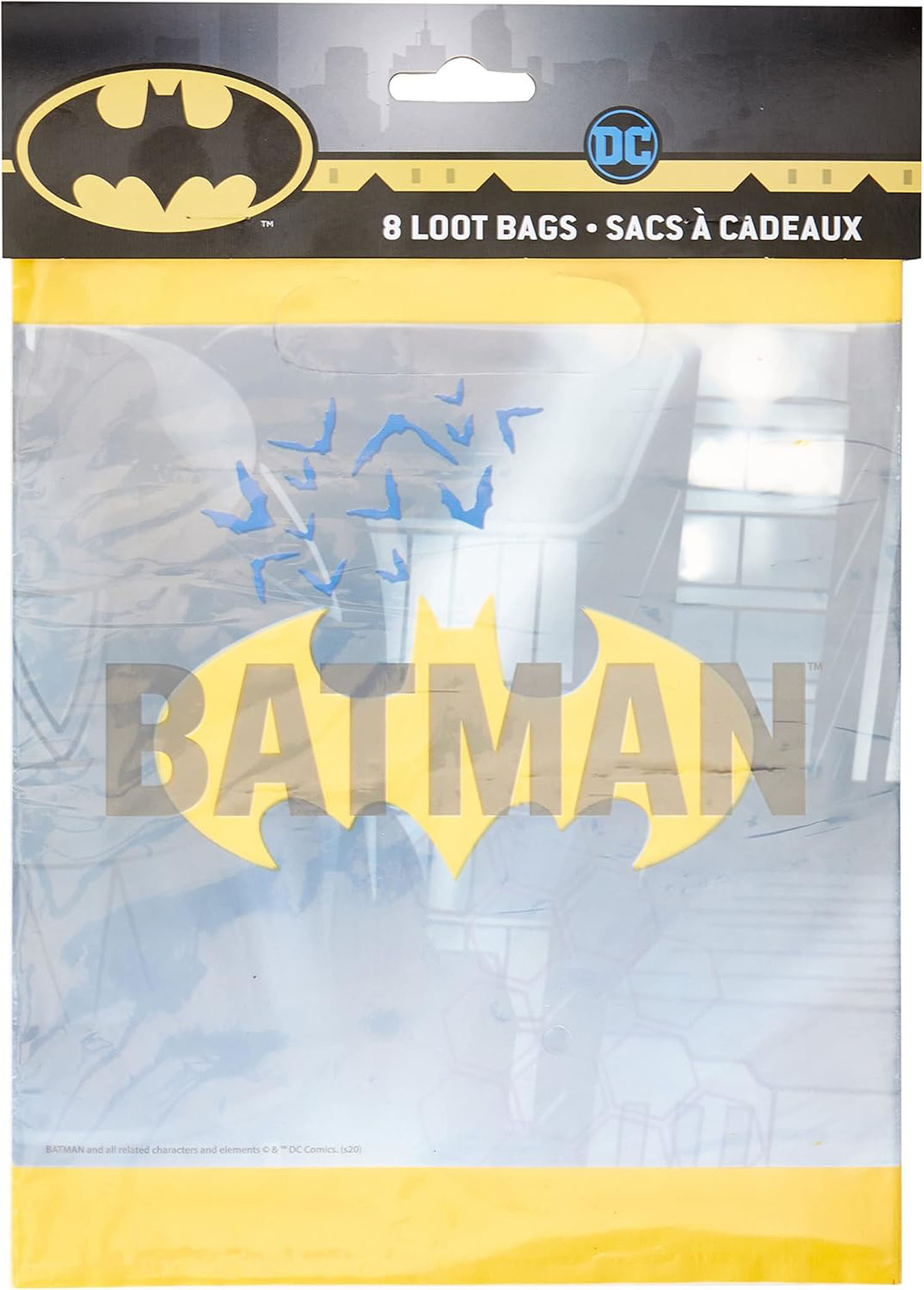Batman Party Loot Bags Childrens Birthday Favour Bags Superhero Gotham City