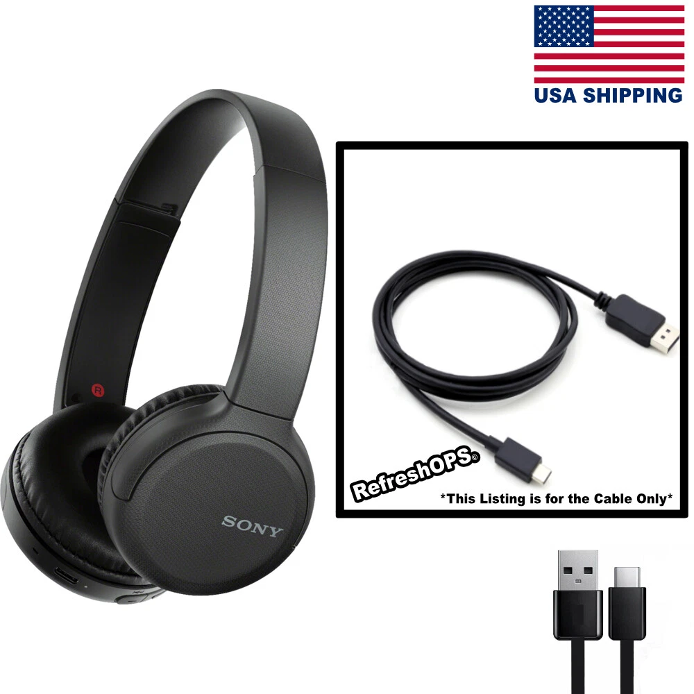  Sony WH-CH510 Wireless On-Ear Headphones (Black) Bundle with  USB Bluetooth Dongle Adapter (2 Items) : Electronics