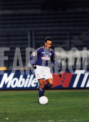 Altes Pressefoto Calcio, Fiorentina, Edmundo, Anni Novanta, Druck 22 X 16 CM