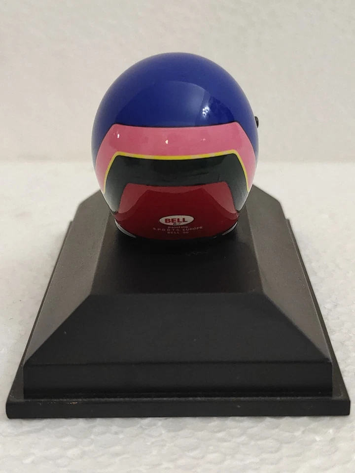 MINI CASCO FORMULA 1 HELMET JACQUES VILLENEUVE 1996 F1 SCALA 1:8 RENAULT ELF - Immagine 4 di 4