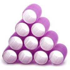 10 Pack Hair Rollers 44mm Self Grip Salon Hair Dressing Curlers Hair Curlers ...