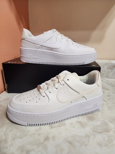 Nike Air Force 1 Sage Low Triple White Women's Shoes AR5339 100 Size 9 |  eBay