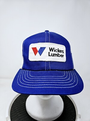 #ad VINTAGE 80s Wickes Lumber Mesh Trucker Hat FAST SHIPPING $10.15