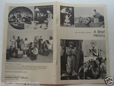 Booklet For A Brief History Eastman Kodak Company