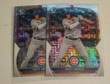 2023 Bowman Mega Box Chrome MOJO Matt Mervis 1st Cubs BCP-74 LOT (2)