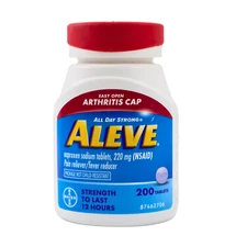 Aleve Arthritis Cap All Day Strong 220 mg Pain/Fever Reliever 200Ct EXP 12/2025+