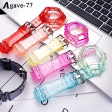 Transparent Glossy Watch Band & Bezel For Casio G-shock DW-6900/6930 DW6600 New