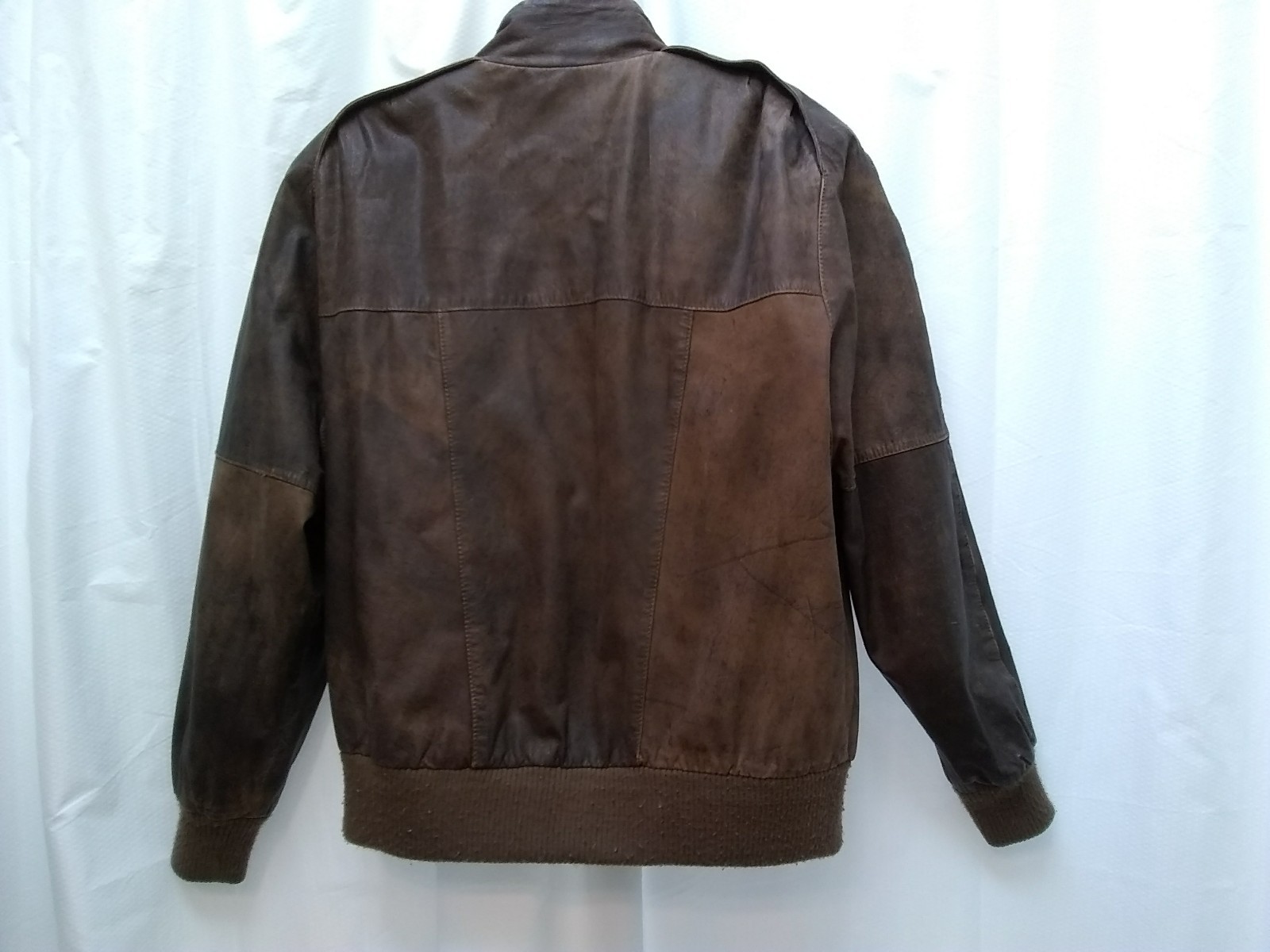 NEW ZEALAND OUTBACK COOPER COLLECTION VINTAGE LEATHER BOMBER ZIP UP