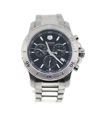 Movado Series 800 Chronograph Edelstahl Uhr