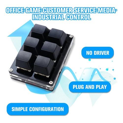 6 Keys Blacks Keypad Mini Keyboards Copy And Paste H0P3 Custom Z2T3 ...