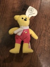 Ty beanie babies McDonalds Used Birdie Bear 2004 25th Anniversary Ed W/ Bag