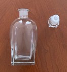 Vintage Made in Italy 10" Tall Clear Large Heavy Glass Decanter with Stopper — photo 3