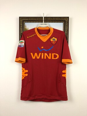 Roma Home football shirt 2011 Soccer Kappa Jersey #10 Totti Maglia