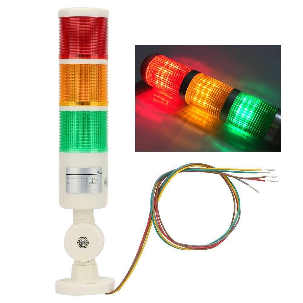 Cnc Warning Light CNC Machine Warning Light With Buzzer Alarm - Red \u0026 Green  Flashing LED Indicator With Bracket Machine Indicator Light Buzzer, image size:1001x1001