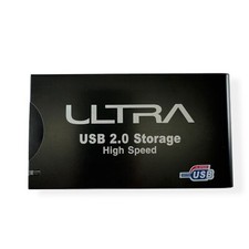 Ultra USB 2.0 Storage High Speed External Hard Drive Enclosure Black Portable