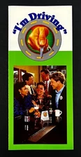 1990 I'm Driving Designated Driver Drunk Driving Safety Vintage Busch Brochure