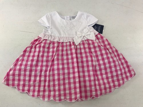Crown & Ivy Baby Mädchen Kleid mit Unterteil, rosa, 12 Monate