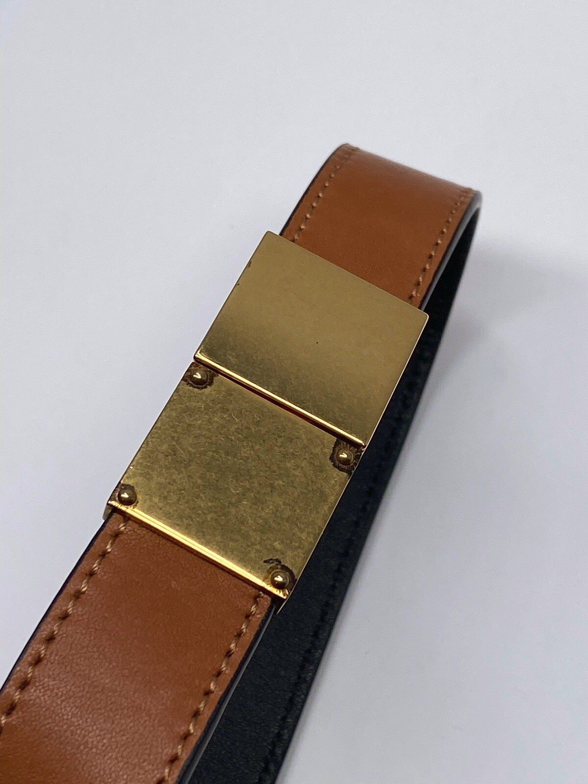 Celine Leather Double Strap Bracelet size M eBay