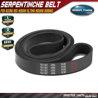 66.98 inch Serpentine Belt for Acura RSX 2.0L Nissan Altima Maxima Murano 3.5L