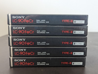 5x BANDES D'ENREGISTREMENT SONY ELCASET LC-90 FeCr II INUTILISÉES, NON OUVERTES, ENCORE SCELLÉES | EBay - Foto 4