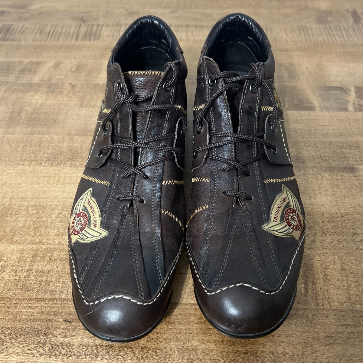Bacco Bucci McDonald Young Eagle Instructor Brown Leather 