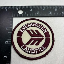 Vintage WASTE MANAGEMENT EVERGREEN LANDFILL TRASH GARBAGE Advertising Patch 481O