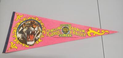 Vintage Ringling Bros And Barnum And Bailey Circus Tiger Pennant 1985 30