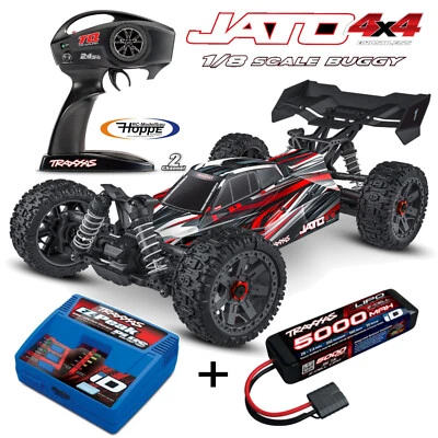 Traxxas TRX90154-4-RED Jato 4x4 BL-2S sans Brosse 1/8 Buggy 4x4+4A Chargeur + - Photo 1/4