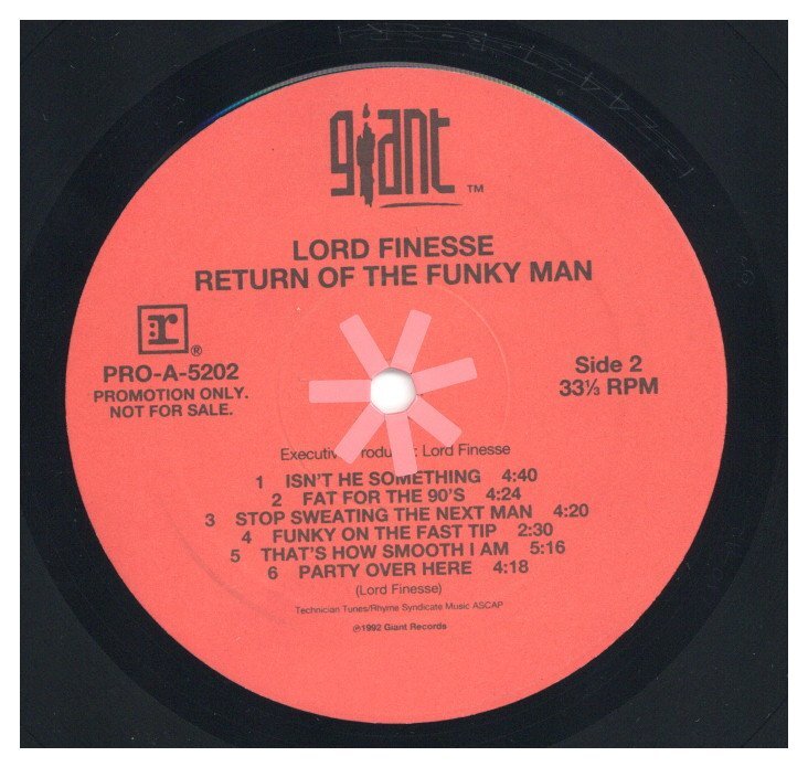 Lord Finesse - Return Of The Funky Man '92 LP US ORG!VG+/EX