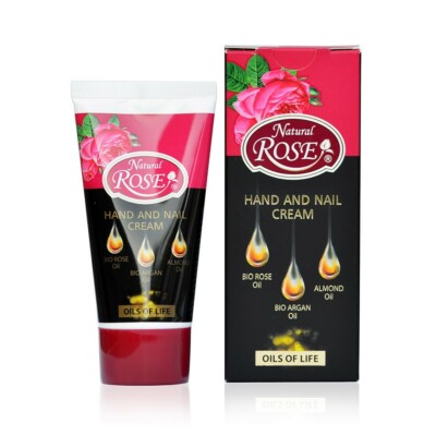 Nail,Skin,Hand Cream, Natural Bulgarian Rose Oil, Bio Argan, Paraben Free 50 ml 