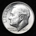 1960-D Roosevelt Silver Dime AU/UNC or BETTER - Complete Your Album!