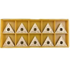 10PCS TNMG160404-MA BP735 Indexable Carbide TNMG331 CNC triangle turning insert