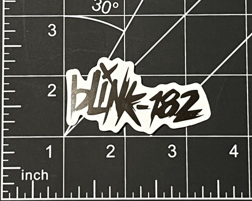 Blink-182 Vinyl Sticker Alternative Rock Band Music Durable Black White Logo