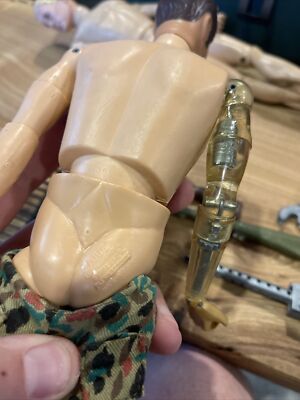 1960s GI JOE Footlocker Vintage Wooden With Accessories, And