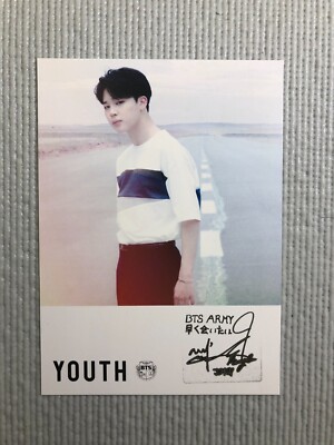 YOUTH リリースイベント 手渡しカード ジミン JIMIN BTS 2016 Japan Album YOUTH Release Event Limited Official Photo