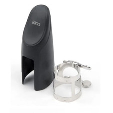 Rico Nickel Plated Bb Clarinet Ligature and Cap - RCL1N
