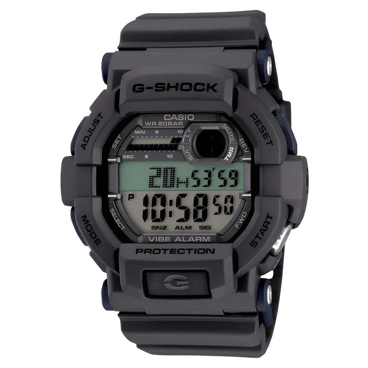Casio GD350-8 Men's G-Shock Grey Digital World Time Vibration