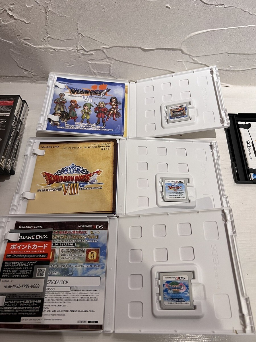 【DS·3DS】ドラゴンクエストIV·V·VI·VII·VIII·IX Nintendo DS Dragon Quest 4 5 6 9 & 3DS 7 8 11 7Set Square